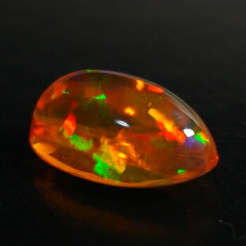 【オーロラを閉じ込めた石】 メキシコオパール オーバルカボション 約0.74cts