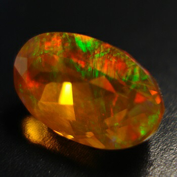 【ファセットカットにオーロラが】メキシコオパールオーバルシェイプ 約1.95cts｜PedraMercado