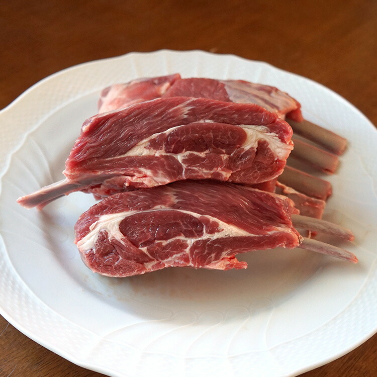 楽天市場 フレンチショルダーラック 骨付き肩ロース肉 約240 320g 2入 約640ｇラム肉 仔羊 Nz産 男の台所