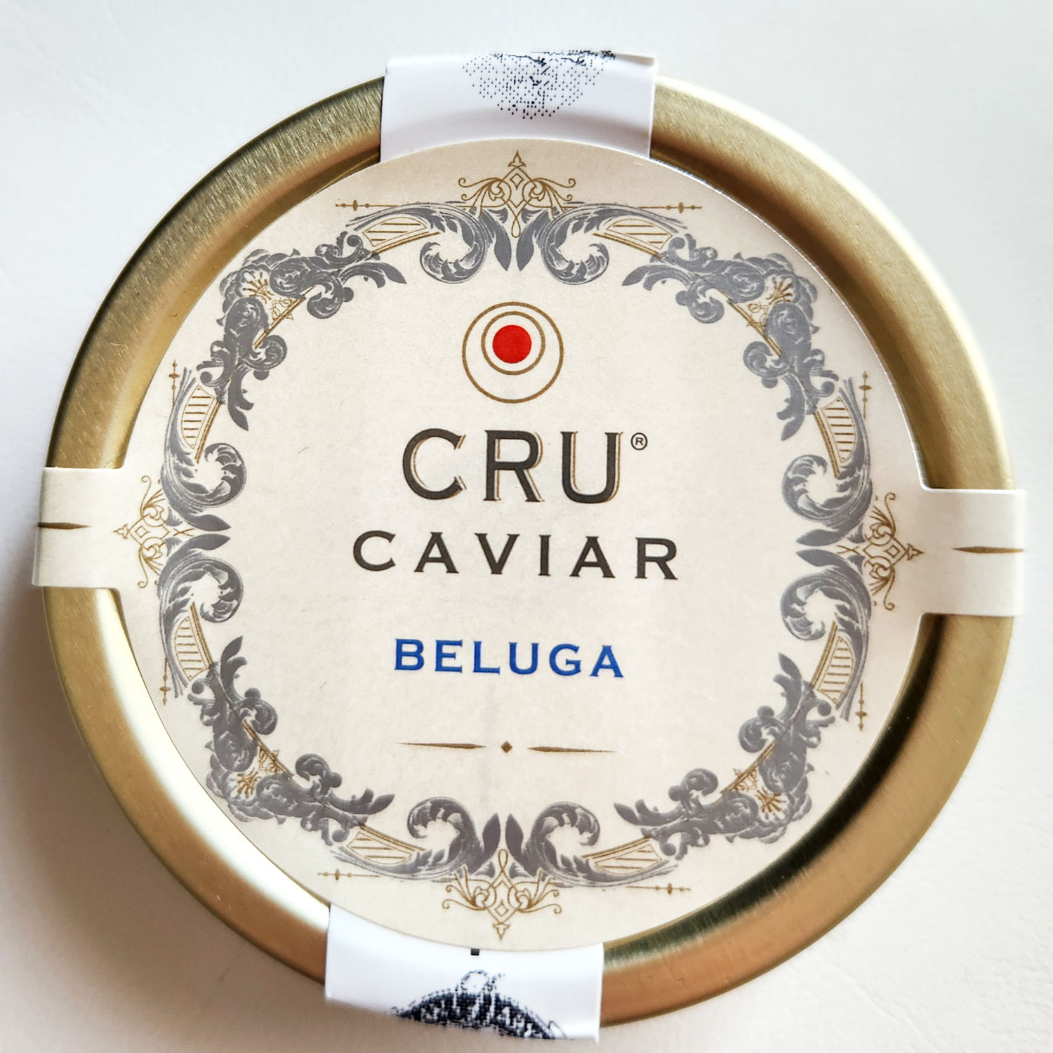 キャビア  CRU  ベルーガ　30g 缶入り イタリア産 フレッシュ 非加熱 養殖 冷蔵