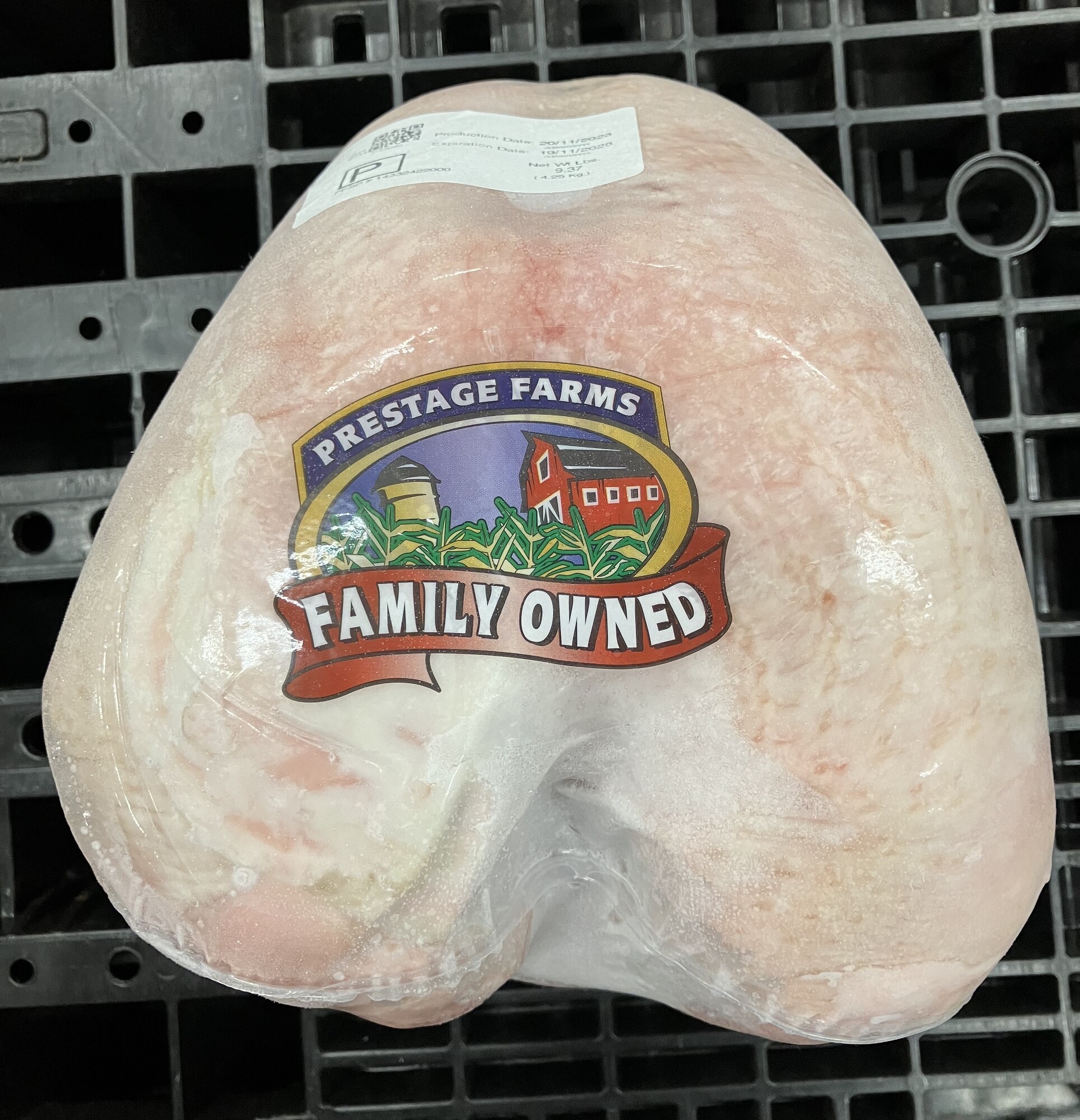ブレストターキー８～１０ポンド（約3.6～4.5Kg）<br>１０～１２ポンドの七面鳥の、骨付き胸肉（カブト）　ブランド　プレステージ【即納可】