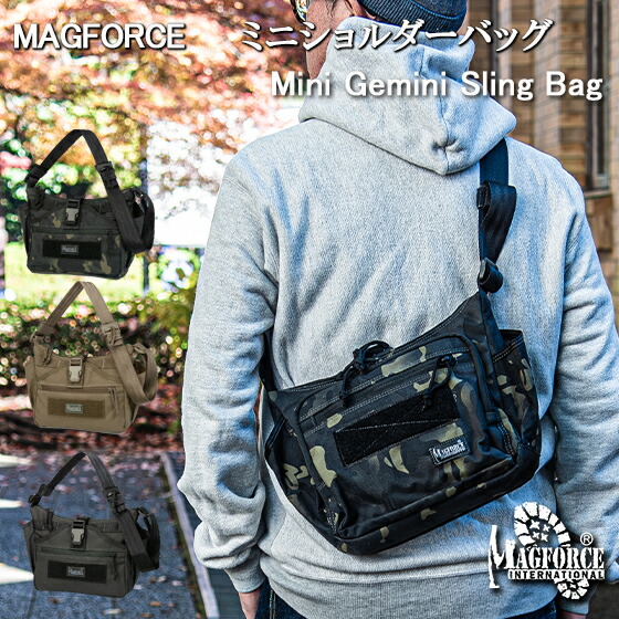 MAGFORCE マグフォース Mini Gemini Sling Bag 上半身御徒面子 メンズ レディース 一肩肉 タクティカル ミリタリー ショルダーバッグ アウトドア 祝い事