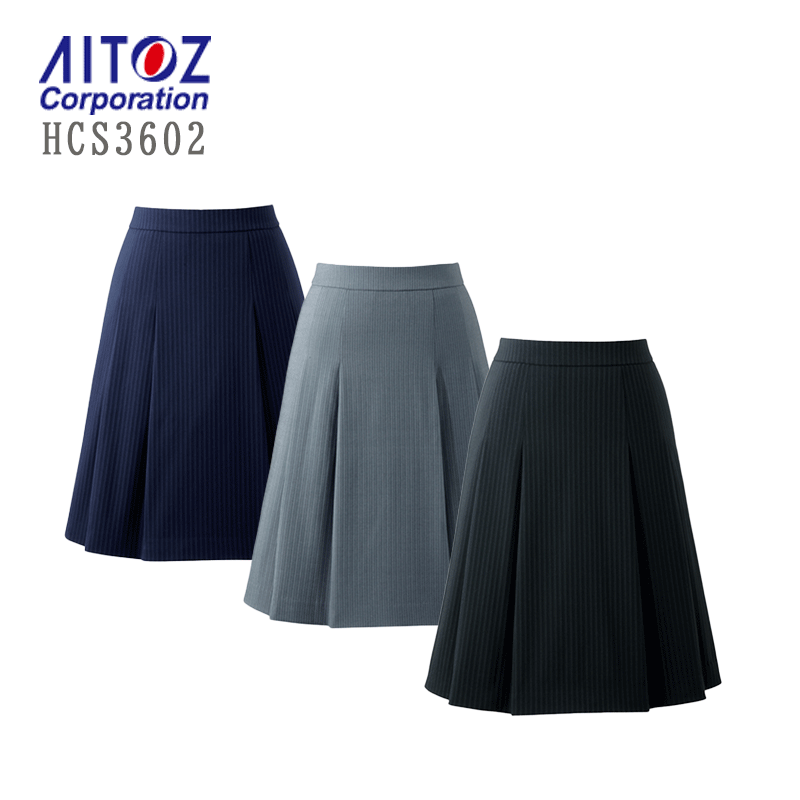 事務服 スカート レディース HCS3602 アイトス ストレッチ プリーツ