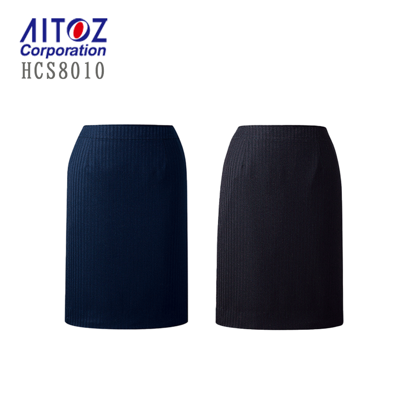 廃番予定を組む 事務服 スコート レディース HCS8010 アイトス 伸ばすこと 縞模様 きつい