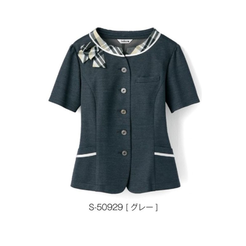 事務服 制服  オーバーブラウス レディース ホームクリーニング セロリー Selery S50929 吸水 速乾 汗脇ポケット