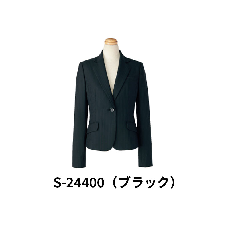 事務服 制服 ジャケット レディース ホームクリーニング セロリー Selery S24400 アーバンストライプ フェミニンシルエット オールシーズン素材 内ポケット