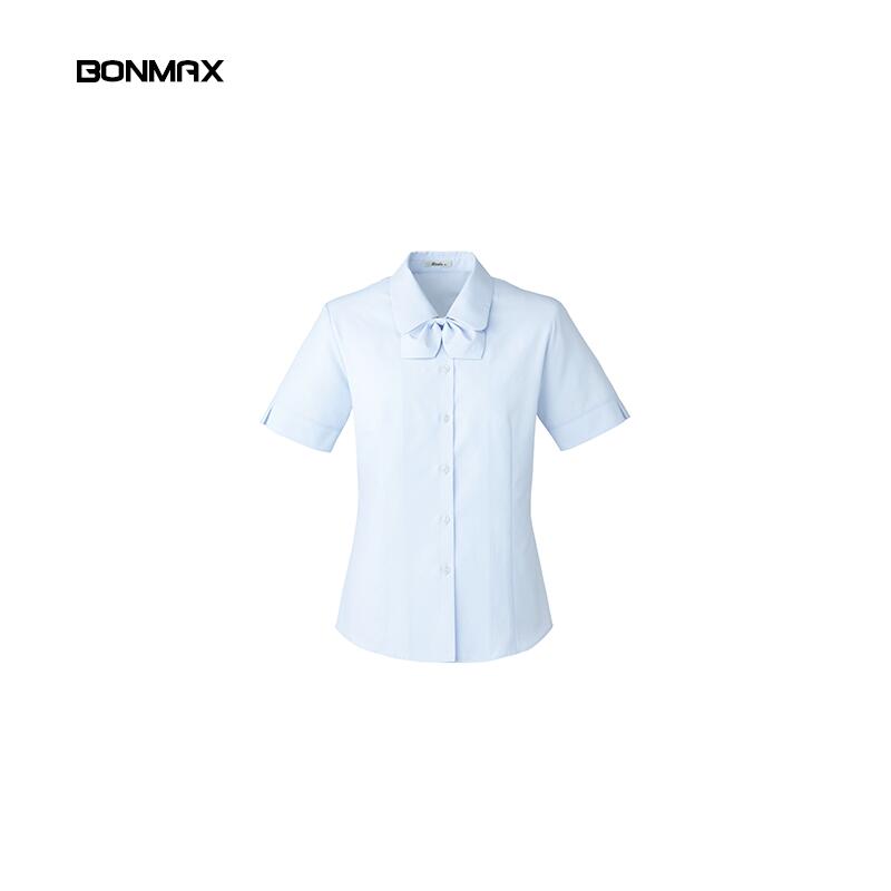 事務服ボンマックスBONMAX半袖ブラウスRB4553事務服事務ビジネス通勤仕事シンプルデザイン