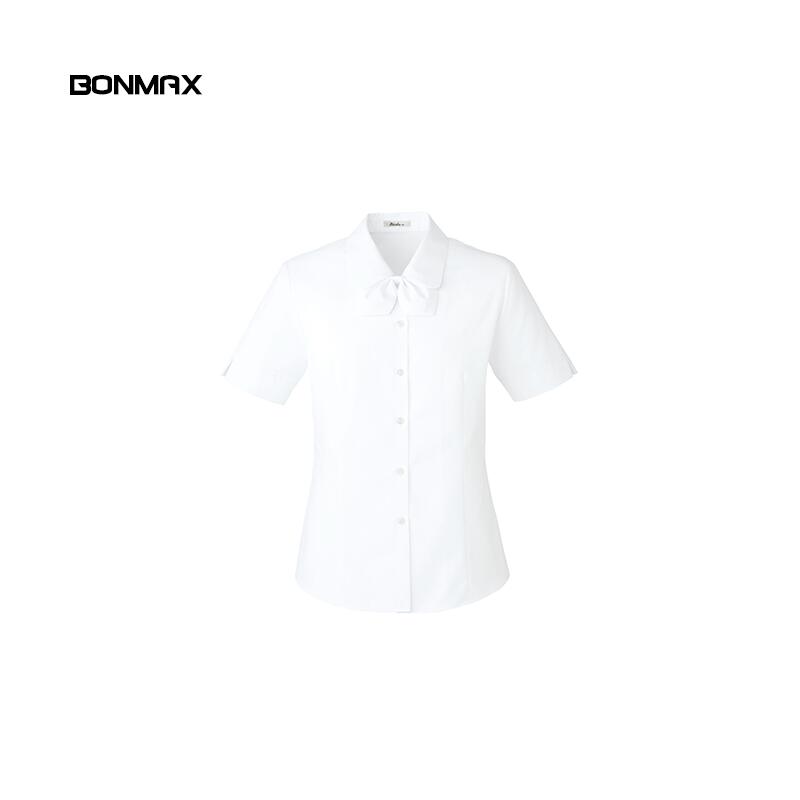 事務服ボンマックスBONMAX半袖ブラウスRB4546事務服事務ビジネス通勤仕事シンプルデザイン