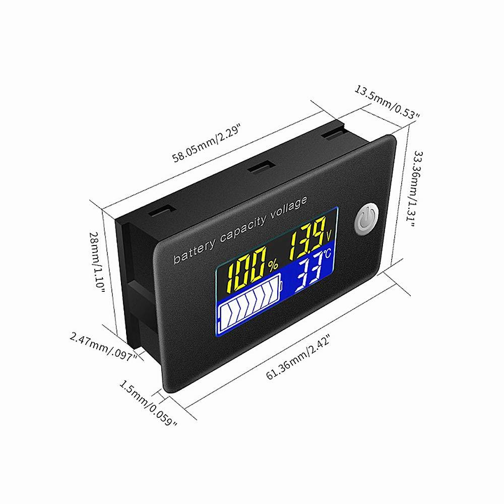 楽天市場 Lcdデジタル電圧計 温度計搭載 車 バイク 電池残量表示 バッテリーチェッカー オトクラシ 楽天市場店