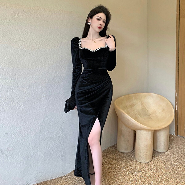 秋冬 新作 ミニワンピース ドレスワンピース タイトワンピース ひざ丈ワンピース 姫系 お嬢様 リボン ミニ丈 長袖 ボーダーライン オシャレ エレガント 大人可愛い セクシー オフィスレディー 二次会 結婚式 お呼ばれ 代30代40代 韓国ファッション Hazelwoodconst Com