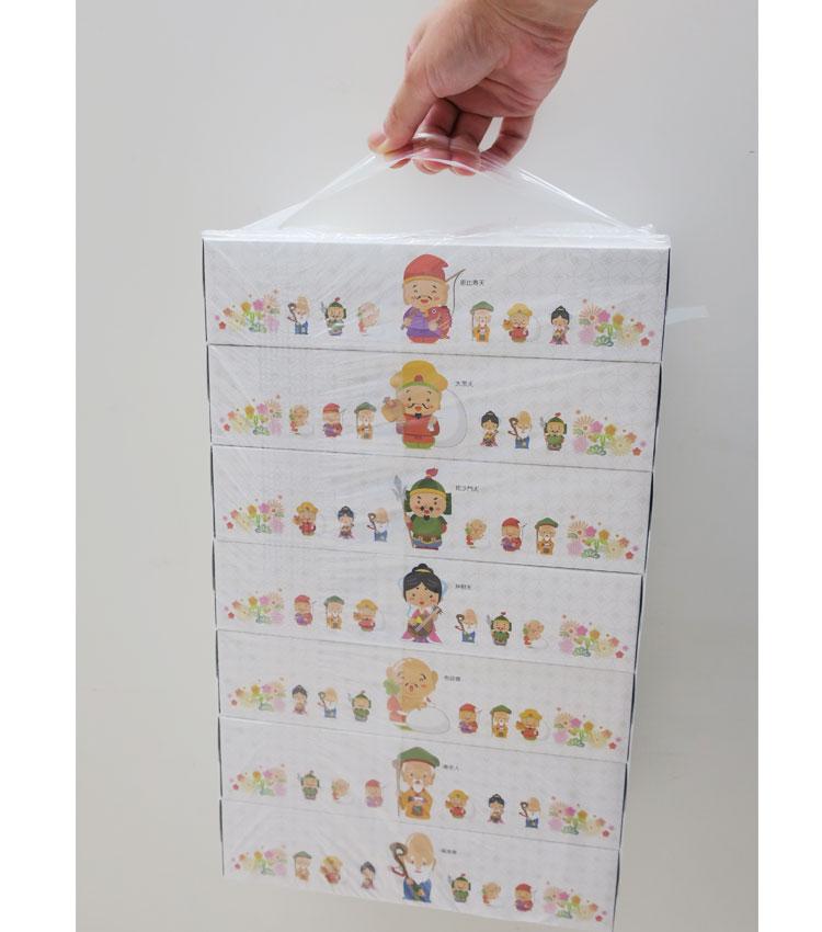 最適な価格 楽天市場 おもしろ景品 販促品 七福神boxティッシュ 140個 2c S 縁起物ノベルティ 開運 粗品ティッシュ お正月景品 忘年会 御年賀 新年挨拶 景品ティッシュ 面白景品 結婚式二次会景品 業務用ティッシュ お取り寄せスタジアム 保証書付