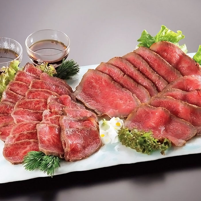 マラソン期間 エントリーでP10倍！黒毛和牛ローストビーフ・タタキ寿[うし源本店]送料無料｜おとなの週末　お取り寄せ倶楽部