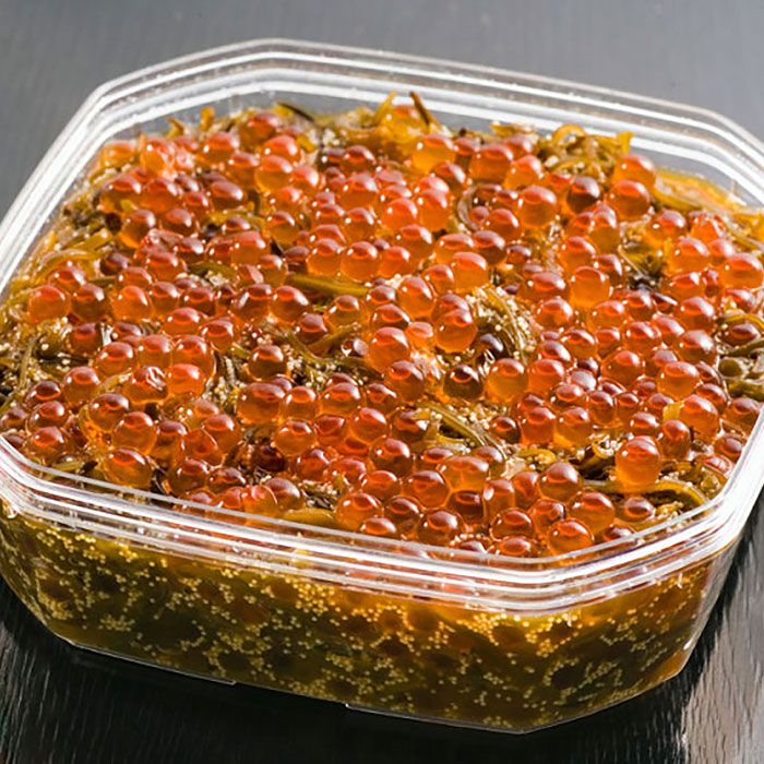 ≪中村家≫めかぶいくら漬500g 海宝漬 イクラ ごはんのお供 おとも 酒の肴 つまみ アテ ご当地グルメ 贈答 贈り物 お中元 お歳暮　2024冬ギフト