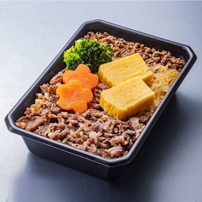 桃中軒 富嶽あしたか牛すき弁当（4個セット） あしたか牛100％使用 愛鷹山麓 牛すき煮 そぼろ煮 国産米使用 玉子焼き 白滝 すき焼き風味 弁当