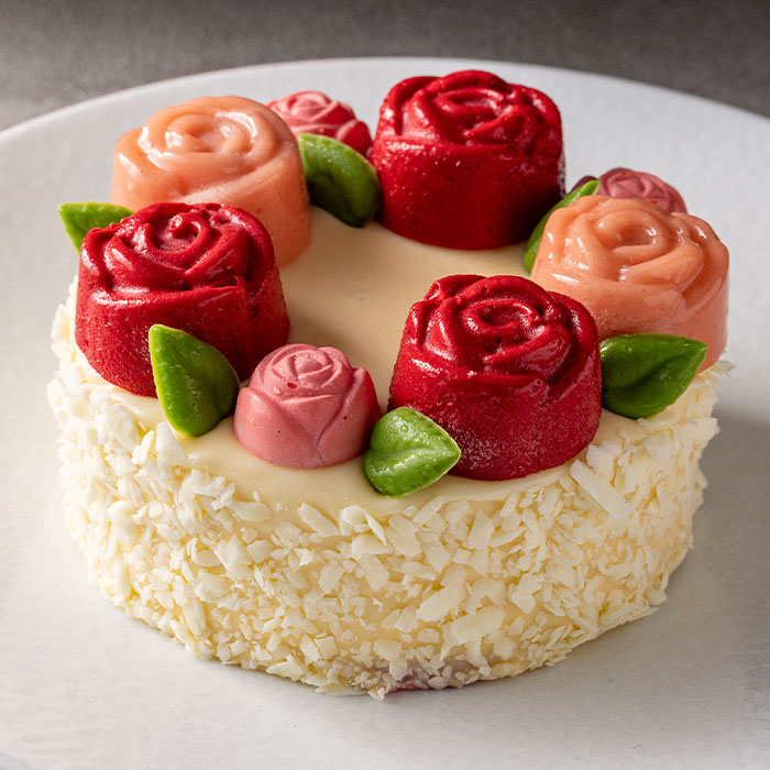 LA VIE EN ROSE（ラヴィアンローズ）【ベルグの4月】 バラ 桃 フランボワーズ アイスケーキ アントルメグラッセ 濃厚 ギフト