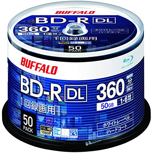 緩衝装置置き目 ブルーレイディスク BD-R DL 1回録画用 50GB 50枚 スピンドル 片面2層 1-6倍速
