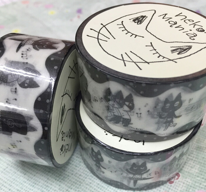 楽天市場】フランシュリッペ ねこ図鑑 maskingtape 15mm マスキング