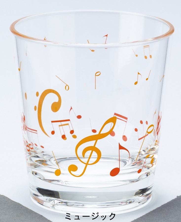 楽天市場 アクリルタンブラー グラス 1個のお値段です 発表会記念品 音楽雑貨 音手箱