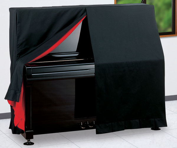 アップライトピアノ　フルカバータイプ「ピアノクロスおまけいたします」　上製UP用　ブラック　　アップライト　送料無料　甲南　音手箱｜音手箱