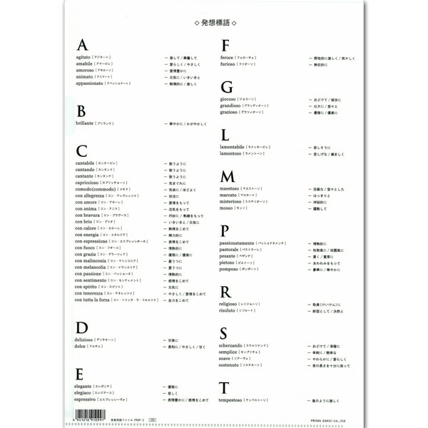 楽天市場 ミュージッククリアファイル 音楽用語 サイズ Pg2525 02 Prsp 2 Terms プリマミュージック 音楽雑貨 音手箱