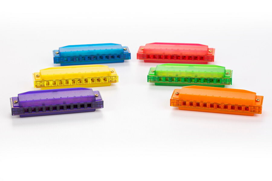 楽天市場】ホーナー HONER ジュニアハーモニカ 10穴 C調 子供 カラフル