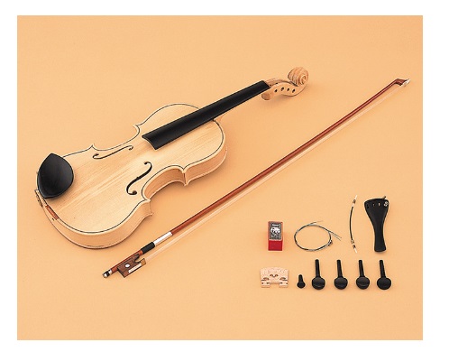 バイオリンキット４／４　夏休みの宿題に　鈴木楽器　おうちで工作　ヴァイオリンキット　スズキ　音手箱