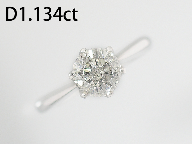 卸売り 音羽屋□送料無料□ J I-2 ダイヤモンド 1.134ct Pt900