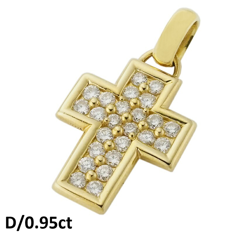 音羽屋■ ダイヤモンド/0.95ct K18YG ヘッド ペンダントトップ 仕上済【中古】|質おとわや店