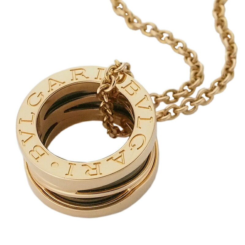 音羽屋■ ブルガリ BVLGARI B-ZERO01ビーゼロワン レジェンド K18PG ネックレス 仕上済【中古】