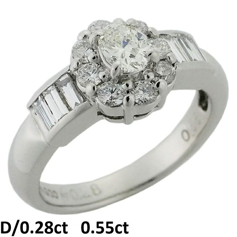 音羽屋■ ダイヤモンド/0.28ct 0.55ct Pt900 リング 9.5号 仕上済【中古】|質おとわや店