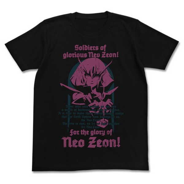 機動戦士ガンダムZZ Tシャツ ハマーン・カーン BLACK-L【予約 再販 7月下旬 発売予定】画像