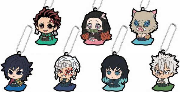 楽天市場】【送料無料】鬼滅の刃 ぷちざぶ ラバーマスコット【A】BOX10