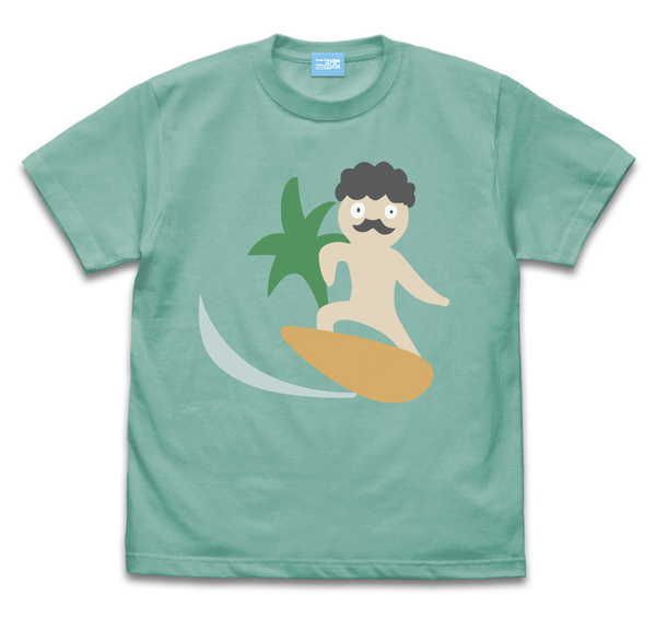私に天使が舞い降りた！プレシャス・フレンズ Tシャツ サーフィンひげろー MINT GREEN-XL【予約 再販 7月下旬 発売予定】画像