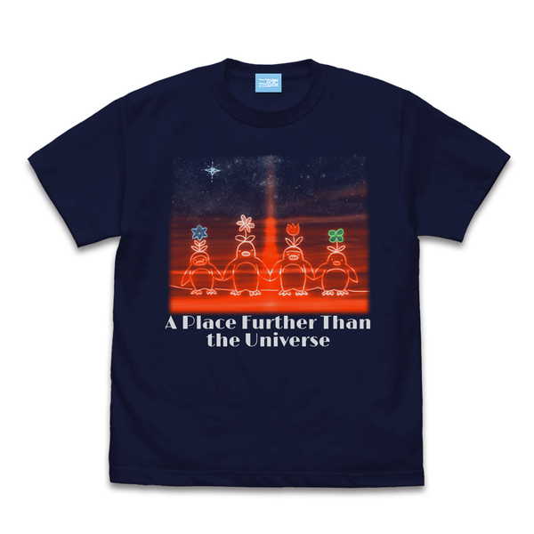 宇宙よりも遠い場所 Tシャツ 宇宙よりも遠い場所 ペンギン NAVY-S【予約 再販 9月上旬 発売予定】画像