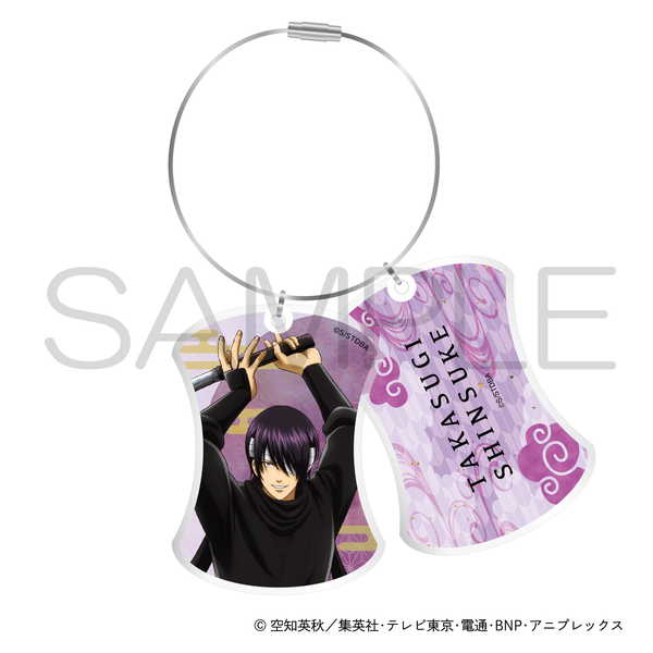 銀魂 高杉晋助 アクリルキーホルダーまとめ売り 銀魂 高杉晋助 アクリルキーホルダー ストラップ バッジ 17点