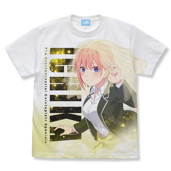 五等分の花嫁∽ フルグラフィックTシャツ 中野一花 WHITE-M【予約 再販 7月上旬 発売予定】