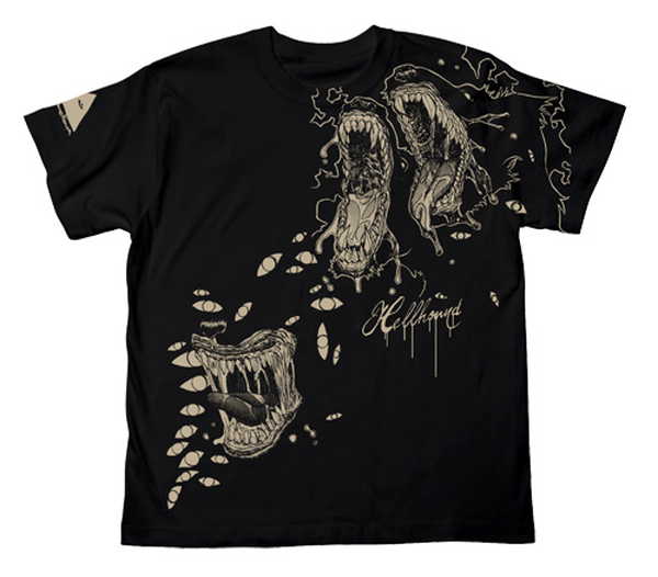 Hellsing Tシャツ ヘルハウンド BLACK-XL【予約 再販 10月中旬 発売予定】画像