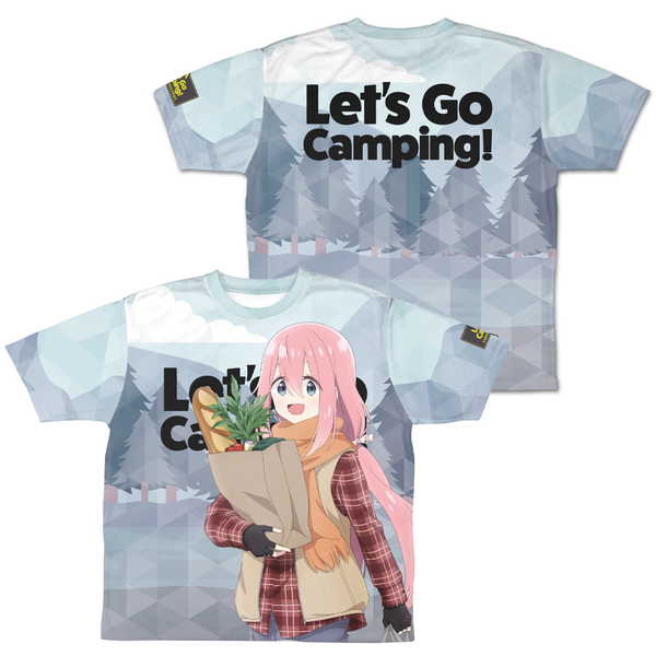 ゆるキャン△ SEASON3 両面フルグラフィックTシャツ 描き下ろし 各務原なでしこ ゼブラでお買い物Ver. L【予約 再販 7月中旬 発売予定】