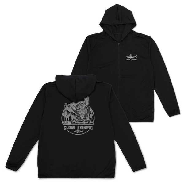 メイドインアビス 烈日の黄金郷 薄手ドライパーカー 釣りするナナチ BLACK-L【予約 再販 6月上旬 発売予定】