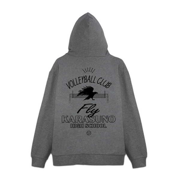 ハイキュー!! ジップパーカー 烏野高校排球部 Ver.2.0 MIX GRAY-M【予約 再販 6月上旬 発売予定】