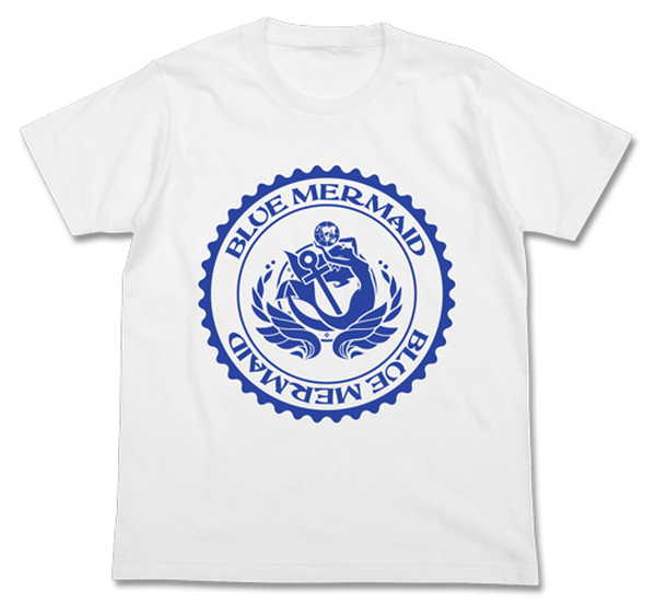 ハイスクール・フリート Tシャツ ブルーマーメイド WHITE-XL【予約 再販 9月中旬 発売予定】画像