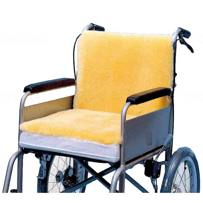 ナーシングラッグ 車イス用背あて NR-04 ウェルファン 介護用品 床ずれ防止 医療用シープスキン
