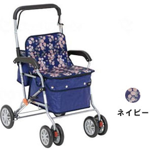 【ポイント2倍！4/17 09:59まで！】シルバーカー ボクスト SIST02 ボックスタイプ 幸和製作所 大容量収納 幅広座面 ネイビー ブラック チェック おしゃれ 折りたたみ 軽量 座れる 座面付き 前後袋付き 買い物 散歩 キャリー 通院 旅行 プレゼント 母の日 敬老の日
