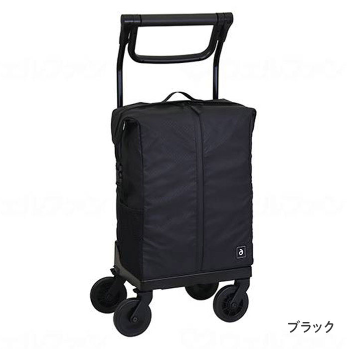 【ポイント2倍！4/10 01:59まで！】ショッピングカート aカート 24L 大容量 雨の日 シルバーカー レインバッグ ストッパー付 WCC14 幸和製作所 防水生地 防水ファスナー 駐車ブレーキ付 軽量 ブラック ネイビー おしゃれ コンパクト 手押し車 散歩 買い物 通院 病院 旅行 13,563円