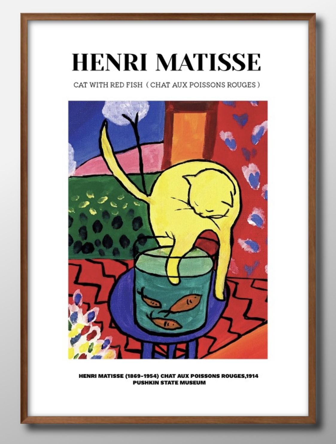 楽天市場】アンリ マティス マチス 猫 ネコ ハチワレ モダン A3 サイズ