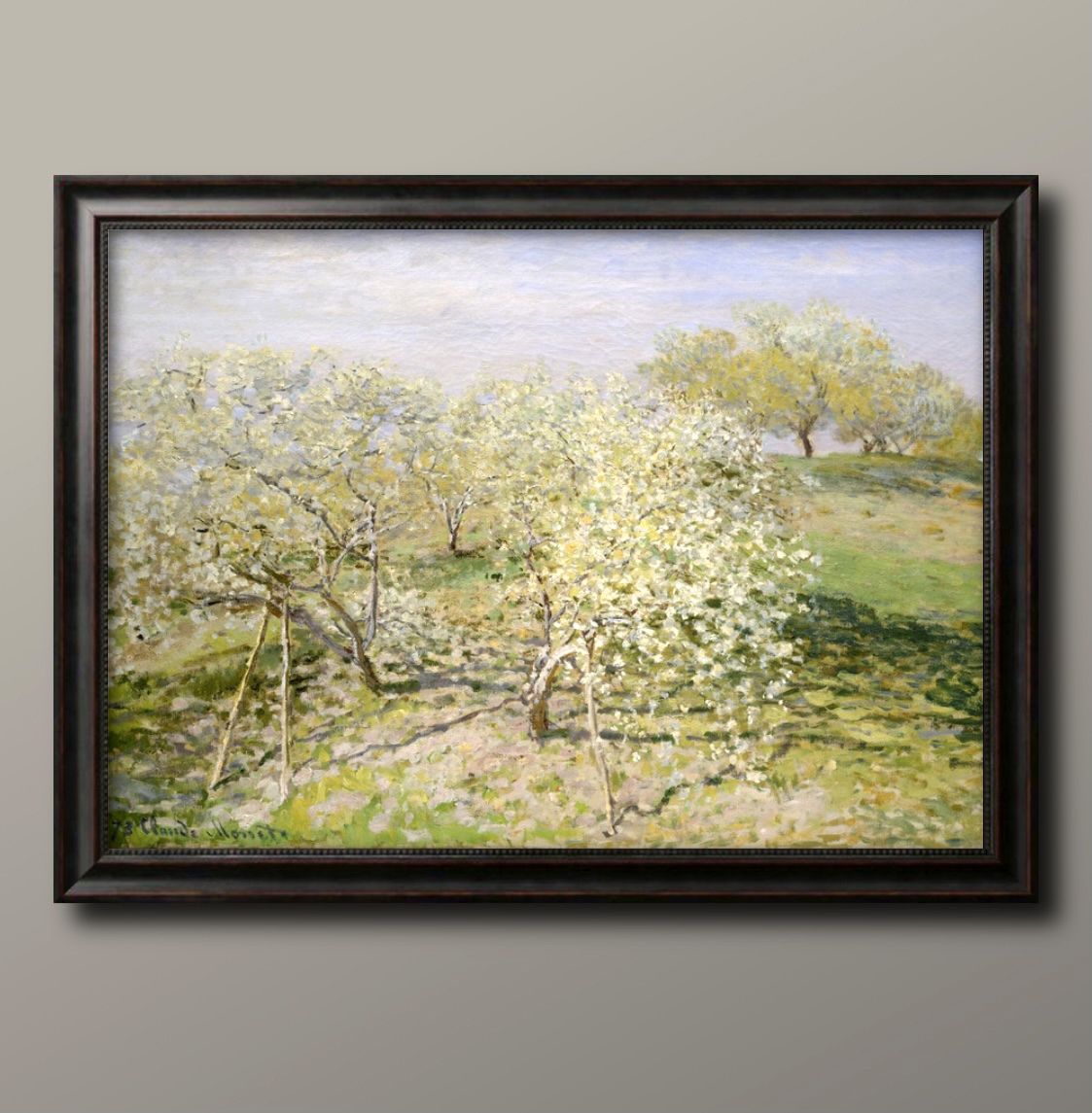額縁.絵画.イタリア製.クロード・モネ.ボルディゲラの情景.輸入雑貨.新品未使用 額縁.絵画.イタリア製.クロード・モネ.ボルディゲラの情景.輸入