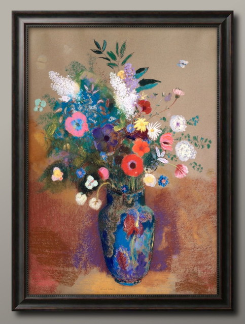 楽天市場】オディロン ルドン アネモネの花瓶 A3 サイズ ポスター