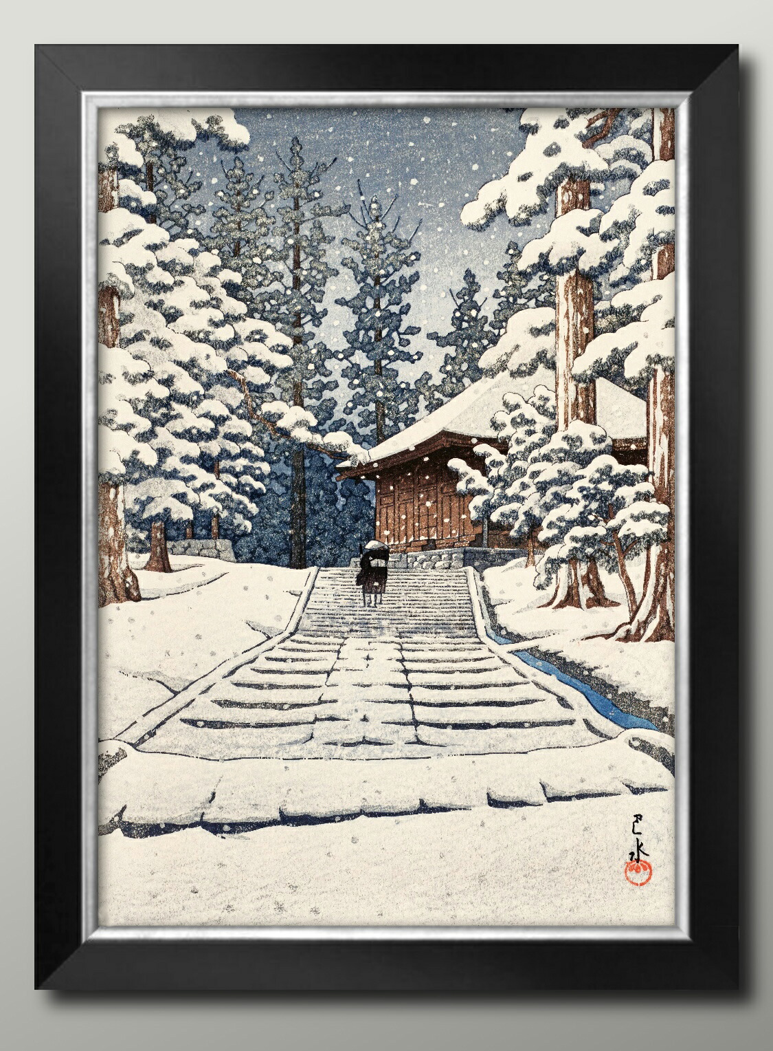 楽天市場】川瀬巴水 西伊豆木負 日本画 A3 サイズ ポスター アート