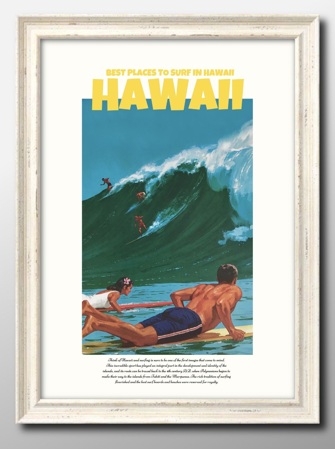 楽天市場】ハワイアン ポスター 【 ビンテージ】 【Fly To Hawaii