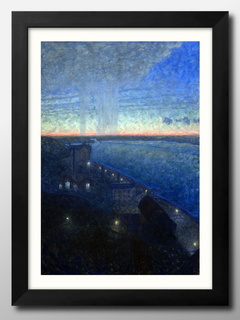 ウジェーヌ・ブーダン、LE HAVRE-LE RIVAGE AU COUCHER ウジェーヌ・ブーダン、LE HAVRE-LE RIVAGE AU COUCHER